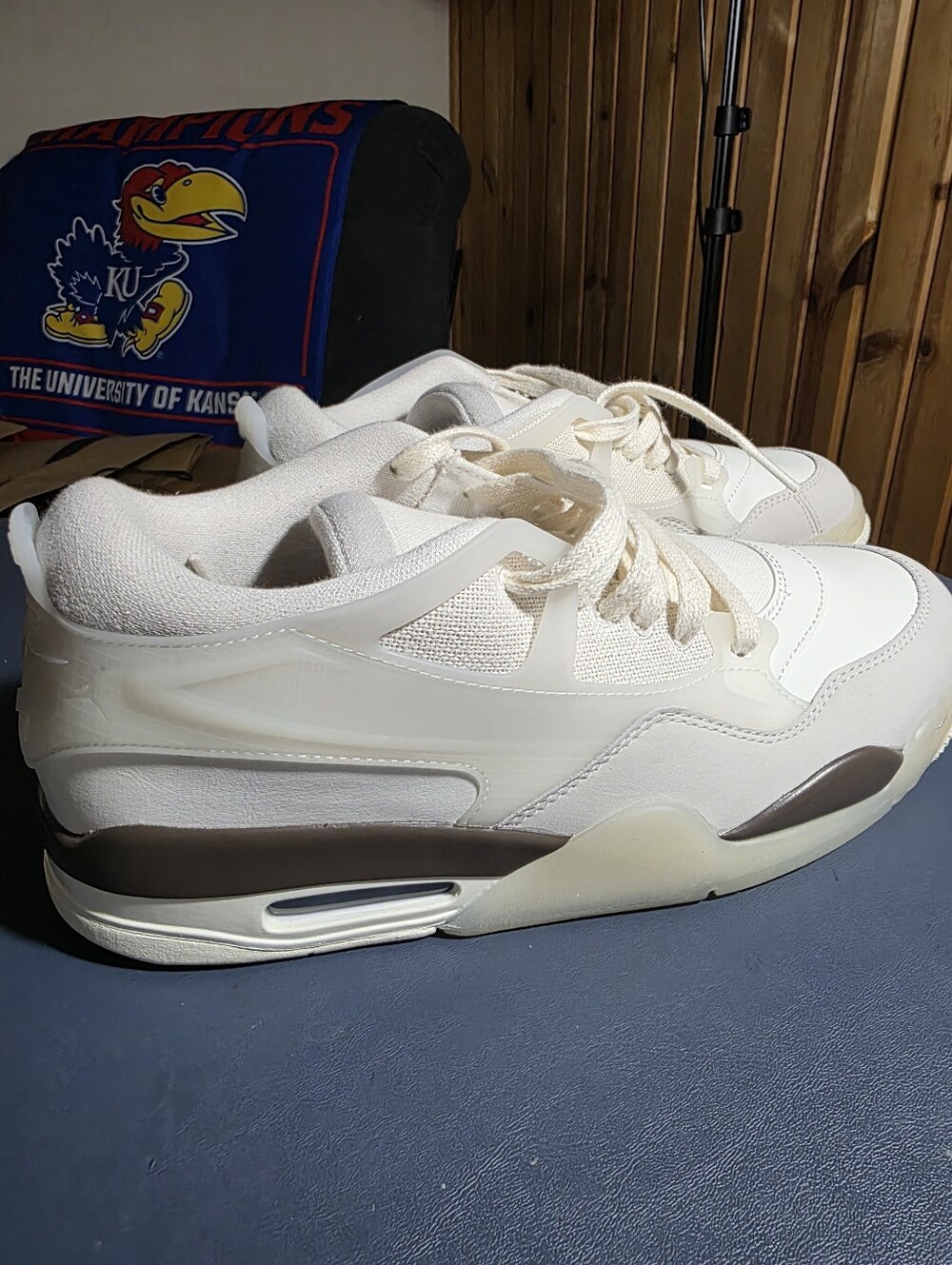 Jordan 4 RM, Sail/armory Blue, Size 9m.